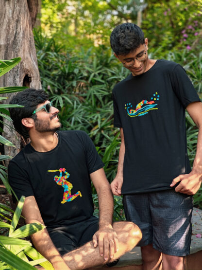 Calyz Swimmer Black T-shirt - Image 4
